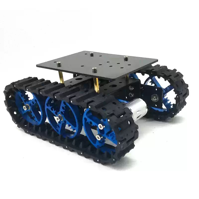 Mini Intelligente Rubber Tracked Robot Chassis