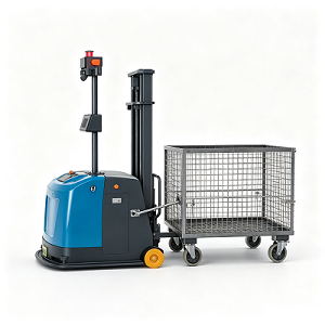 Selfgeleide sleeptrekker-werkswinkel-afleweringsrobot